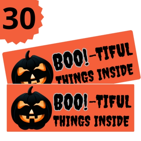 by lbrmickeydesing Other - HALLOWEEN Thank You Stickers MATTE PAPER